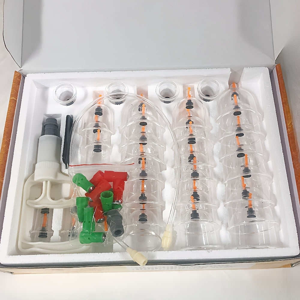 Home Use Vacuum Cupping Set with 32 Suction Cups