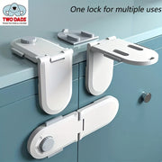 Child Safety Drawer Locks and Cupboard Locks for Baby Proofing, Right Angle and Fridge Protection
