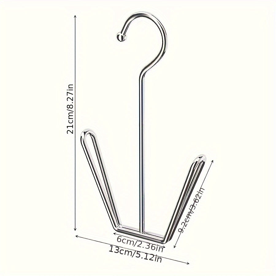 Stainless Steel Shoe Drying Rack Set of 3 or 5 Outdoor Indoor Windproof with Hanging Slippers Hook