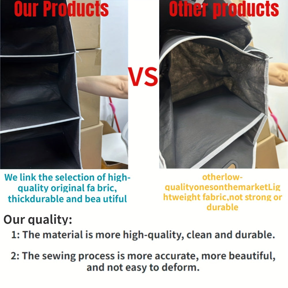 Universal Car Trunk Organizer Storage Box for Vehicles in Black