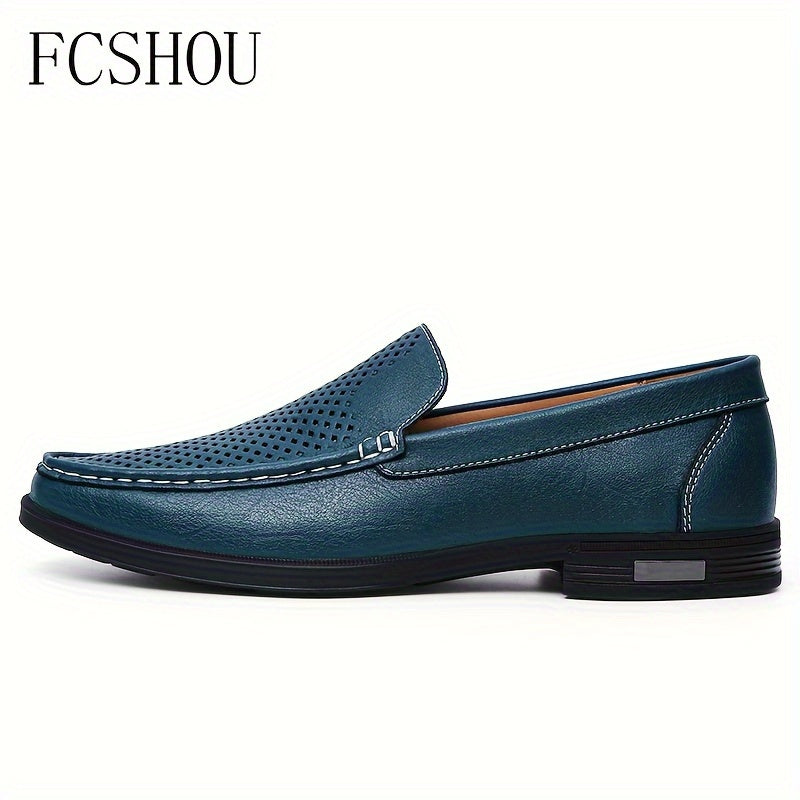 Katta o'lchamdagi erkaklar uchun bir rangli bo'lak teridan tayyorlangan, qulay yumshoq taglik va sirpanmaydigan mustahkam dizaynga ega slip-on loafer poyabzallari - tasodifiy yurish uchun mukammal.