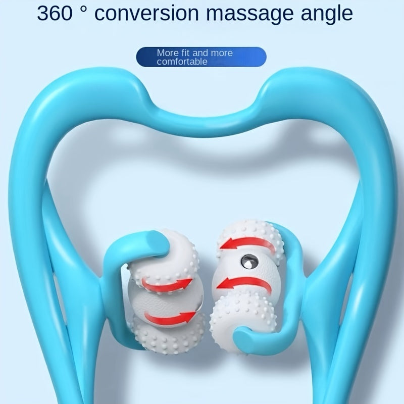 Cervical Magnetic Relax Massager Silicone Home Use Neck Shoulder Leg Rubbing Stick