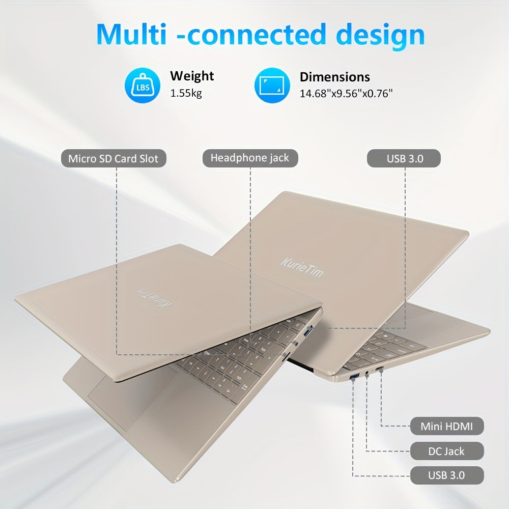 15.6 Inch Laptop with 32GB DDR4 RAM 1TB SSD Intel N95 FHD IPS Backlit Keyboard