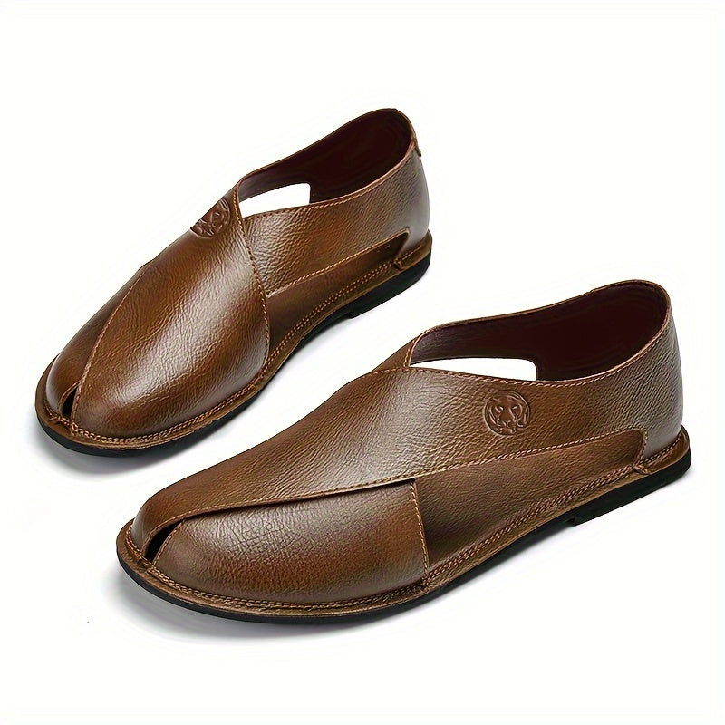 Men's Slip-On Sandals with Ventilation Holes for Casual and Beach Wear