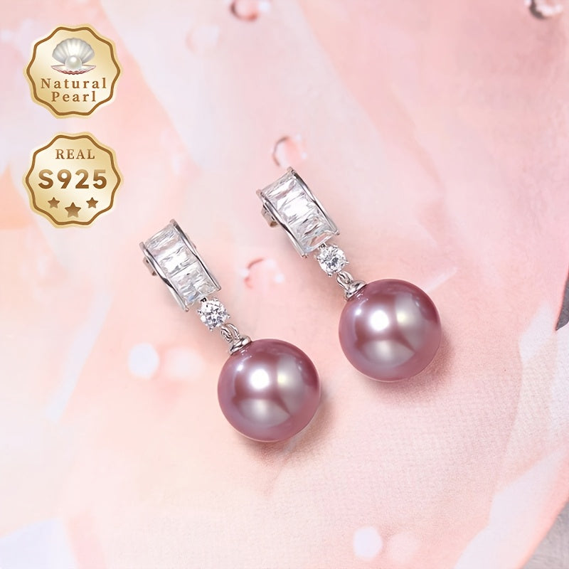 Zarif iyun tug'ilgan kun toshlari bilaguzuklari - Qora oltin halqalar bilan binafsha dumaloq toshlar, har kuni va rasmiy kiyimlar uchun mukammal - Sovg'a qutisida keladi