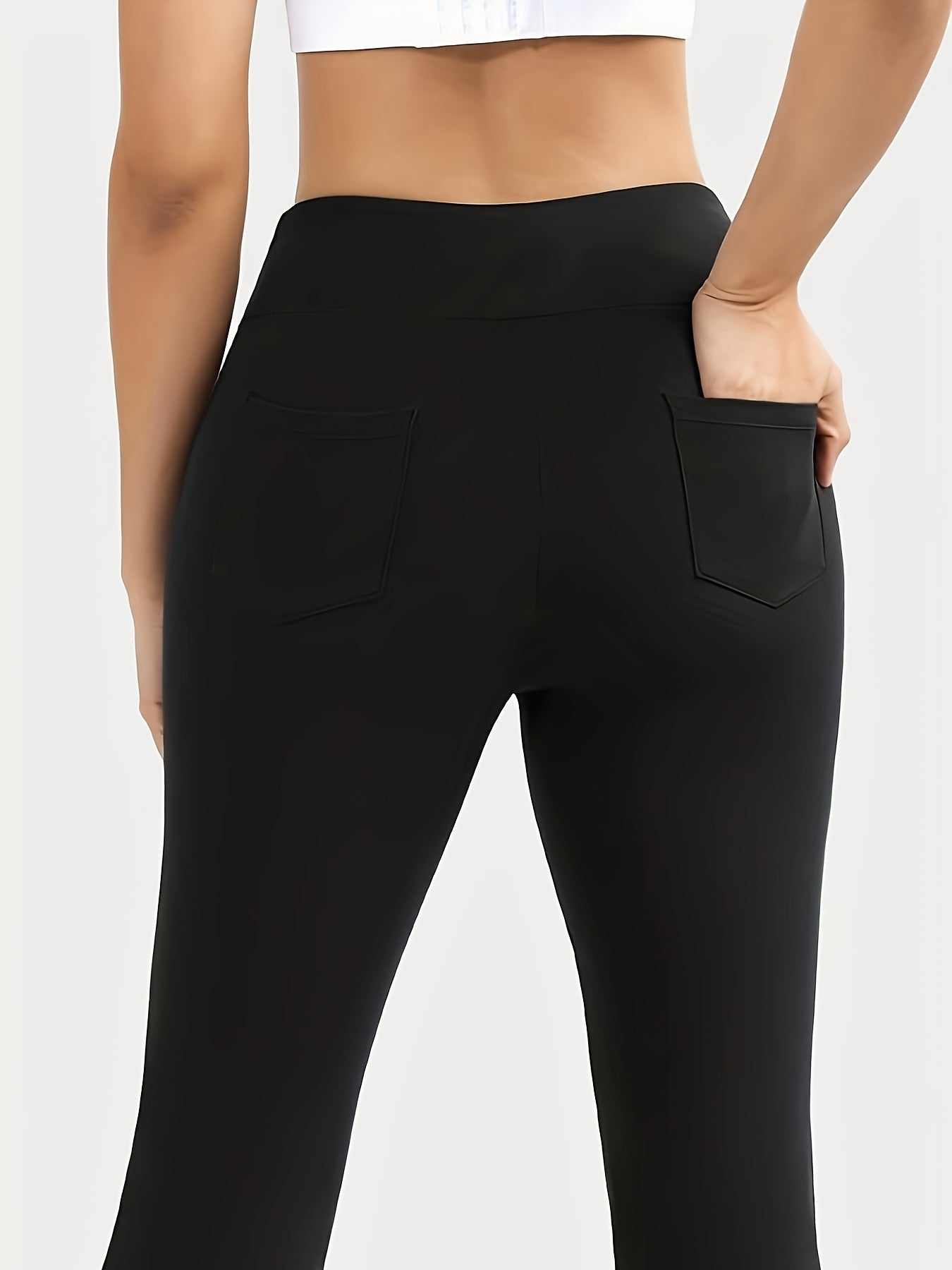 Women's Plus Size Tights Flexible Stretch Black Comfortable Durable