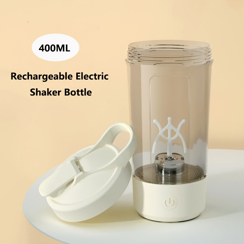 Taza de agitación eléctrica recargable de 400 ml para café con autormezcla para bebidas calientes