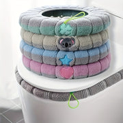 Asiento de inodoro lavable de doble color, duradero y cómodo para todas las estaciones, uso residencial y comercial