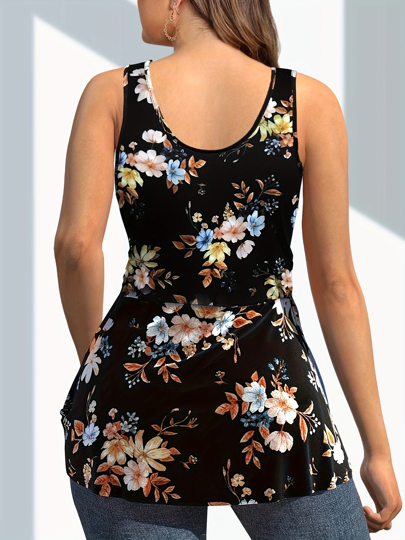 Женский топ-майка с принтом и завязками для полных женщин летом