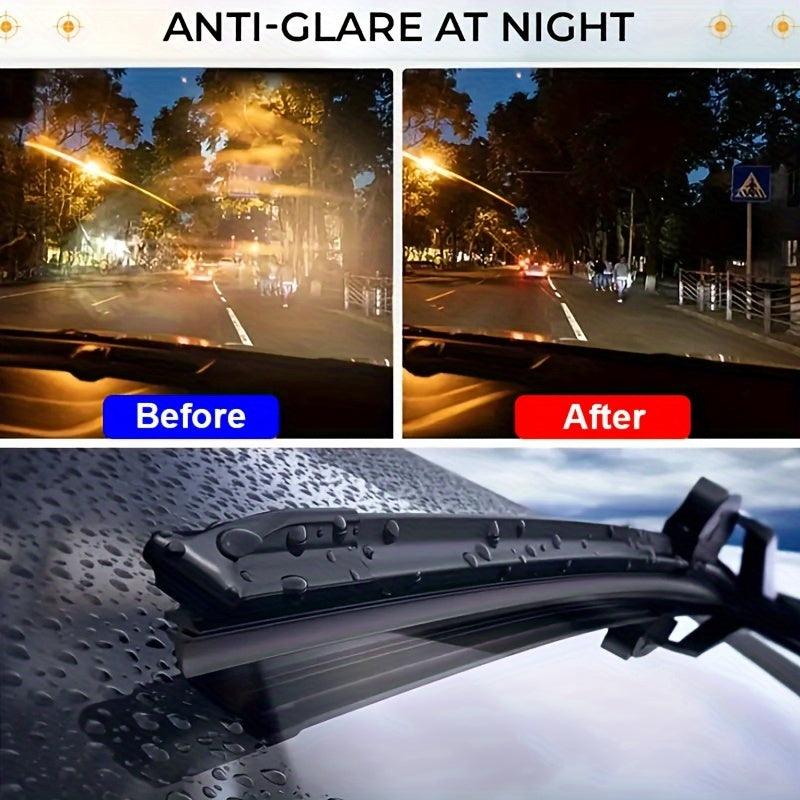 Car Glass Cleaner Rainproof Anti-Fog Polishing Degreasing Heavy Spot Removal