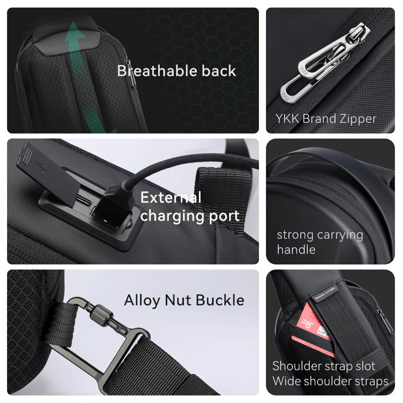 Bolso bandolera de carcasa dura para mujer, ligero, resistente a las manchas, ajustable, para uso diario, viajes y ciclismo