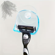 Soporte de cuchilla con ventosa de plástico para almacenamiento en la ducha de pared organizador de baño