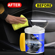 Crema de cuidado interior universal para coche 150ml pasta de PVC brillo negro restaura plástico