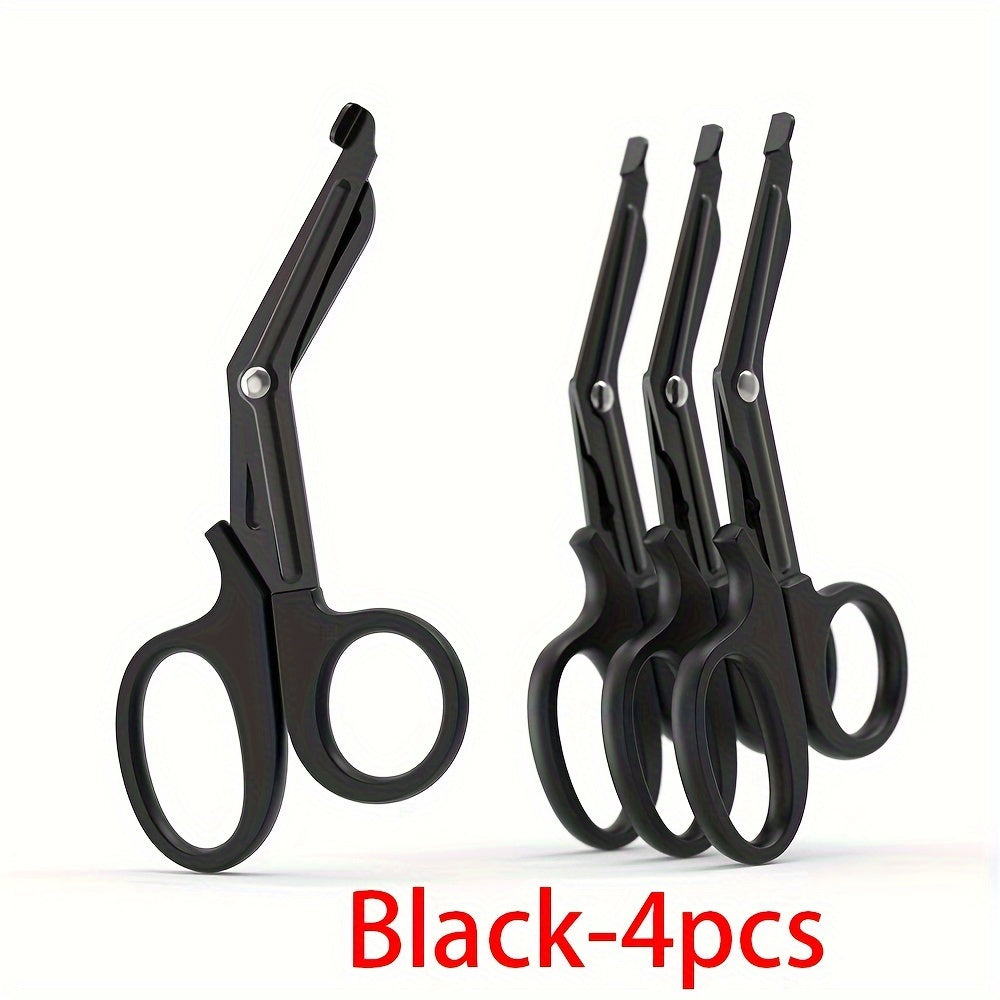 4-Piece 6-Inch Titanium Scissors Non-Stick Durable Blades for Medical Professionals