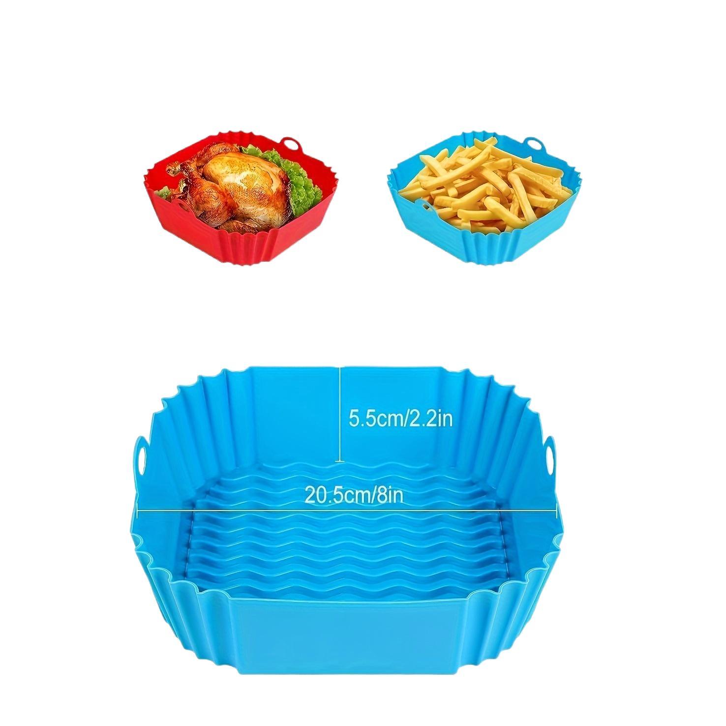 Silicone Air Fryer Liner 20.32 cm Reusable Accessory for 4-7 Qt Ovens and Microwaves