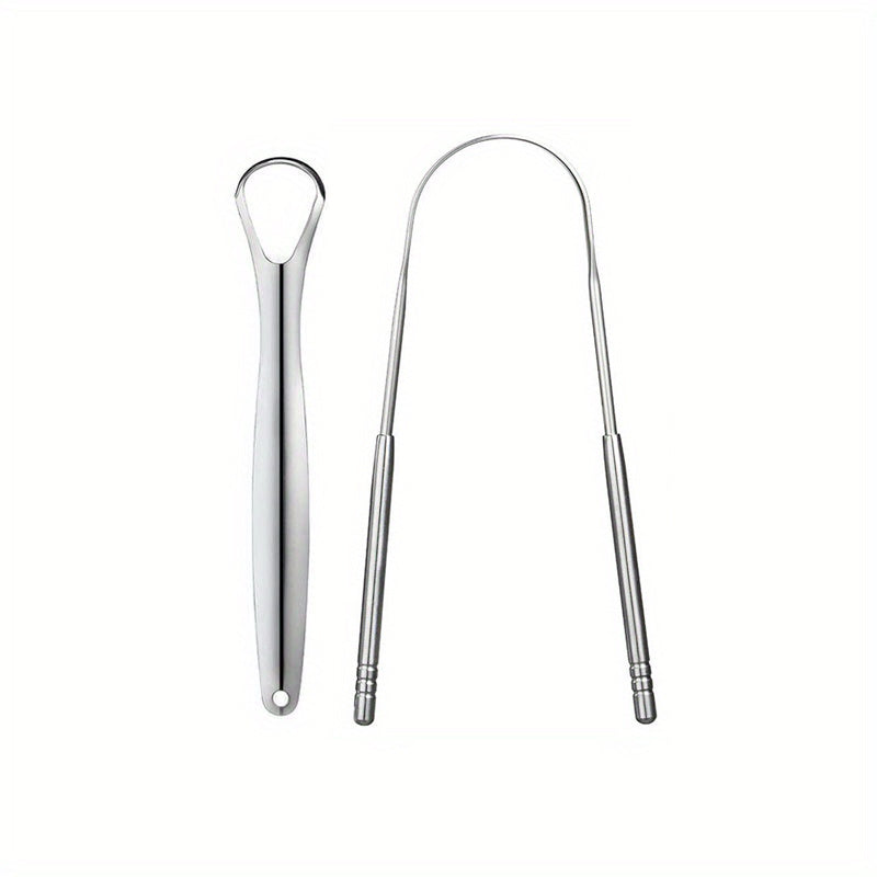 Stainless Steel Tongue Cleaner for Fresh Breath Halitosis Reduction