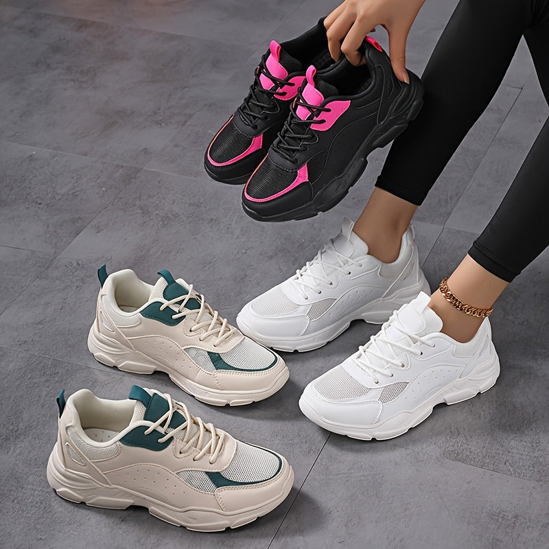 Men's Women's Breathable White Casual Running Sports Shoes