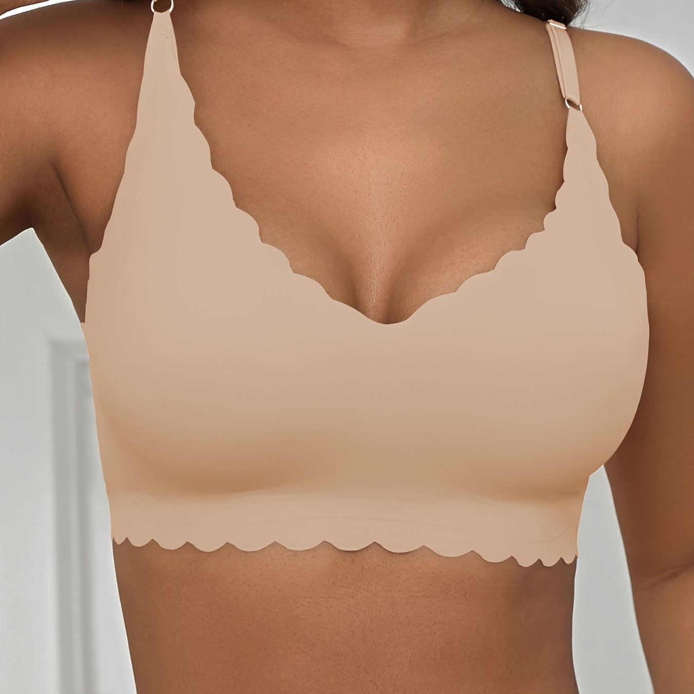 Plus Size Seamless Wireless Bra Comfortable Fit High Elasticity