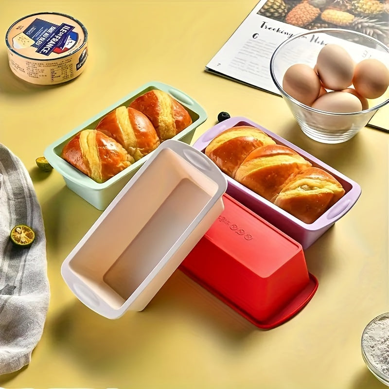 Silicone Loaf Pan Non-Stick Bread Mold for Cakes Breads Meatloaf Quiche 19.2cm x 9.5cm
