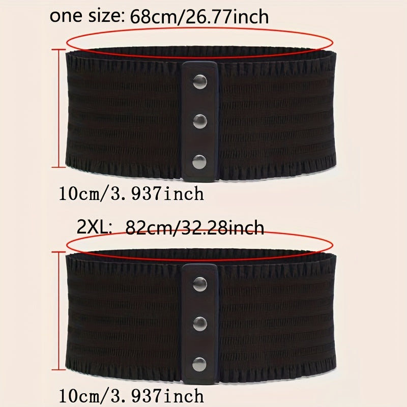 Vintage Women's Coat Dress with Ruffles Wide Belt Elastic Waist Solid Color