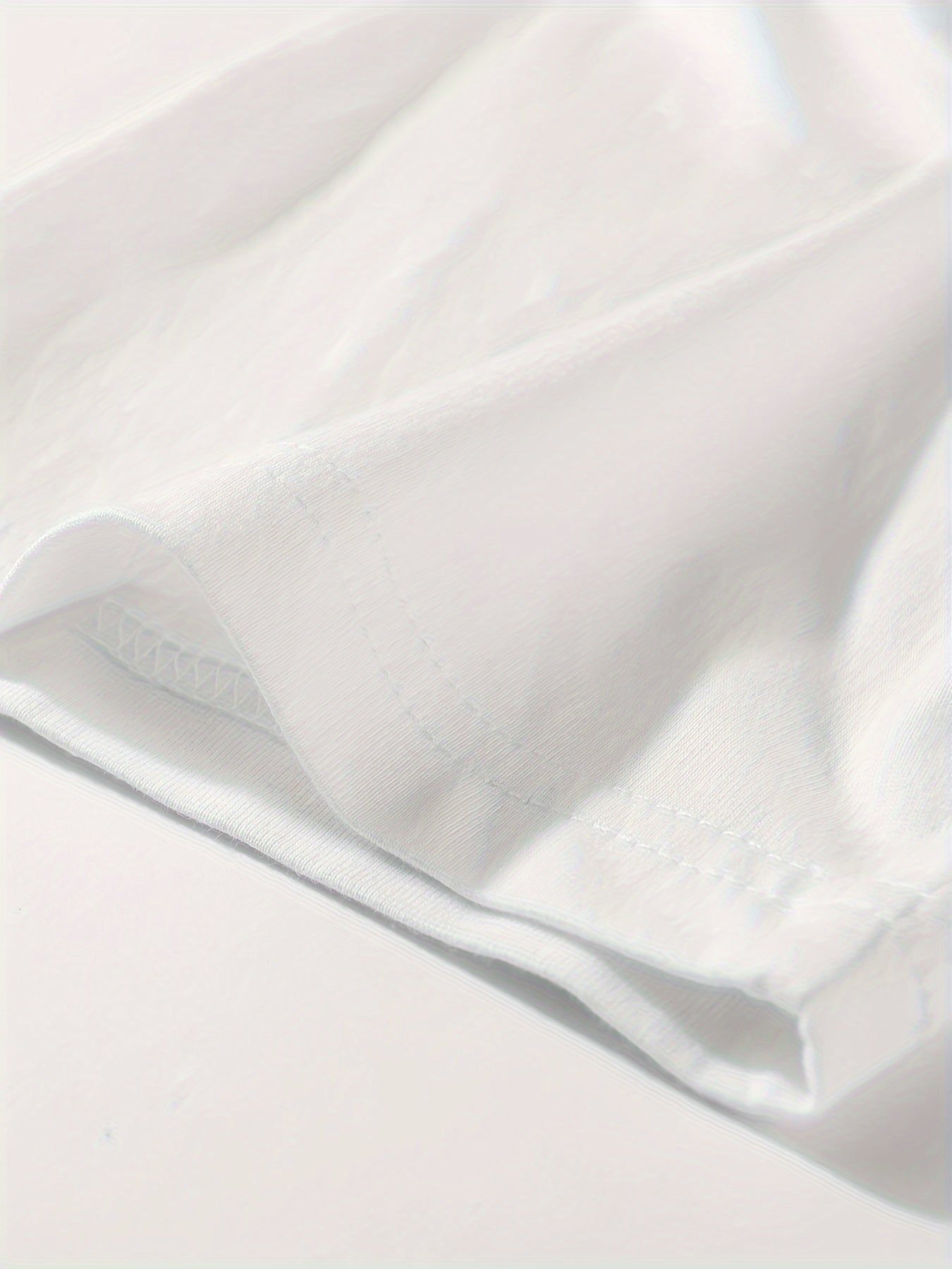 Men's Plus Size Cotton T-Shirt Crew Neck Solid Color Pack of 4 Summer Casual Breathable