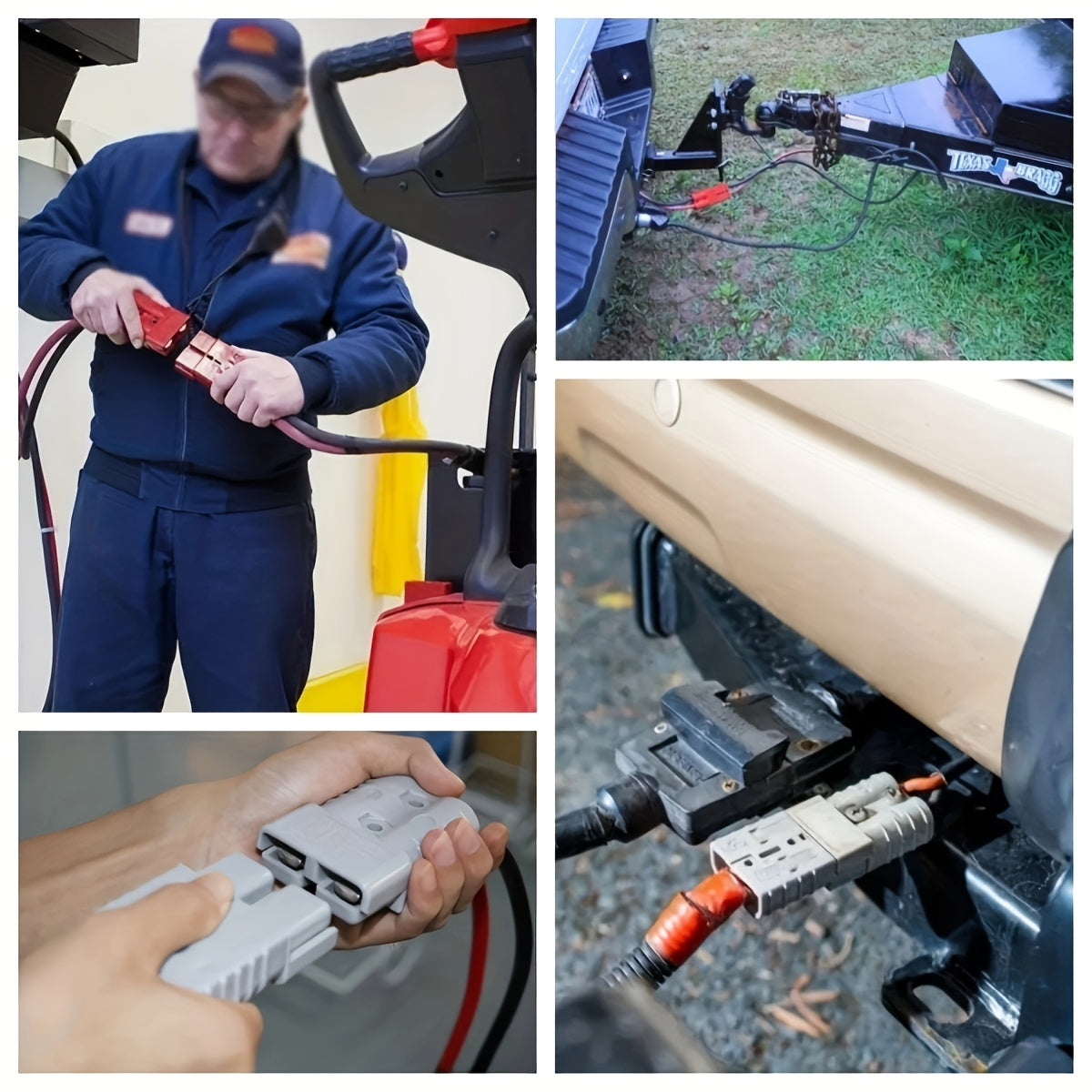 High Current Quick Connector Battery Wire for Forklift Car RV Motorcycle 350A