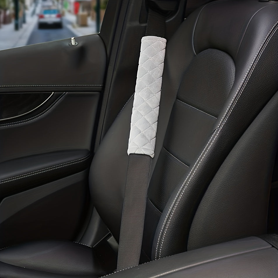Car Seat Belt Cover Plush Shoulder Protector Auto Interior Accessories