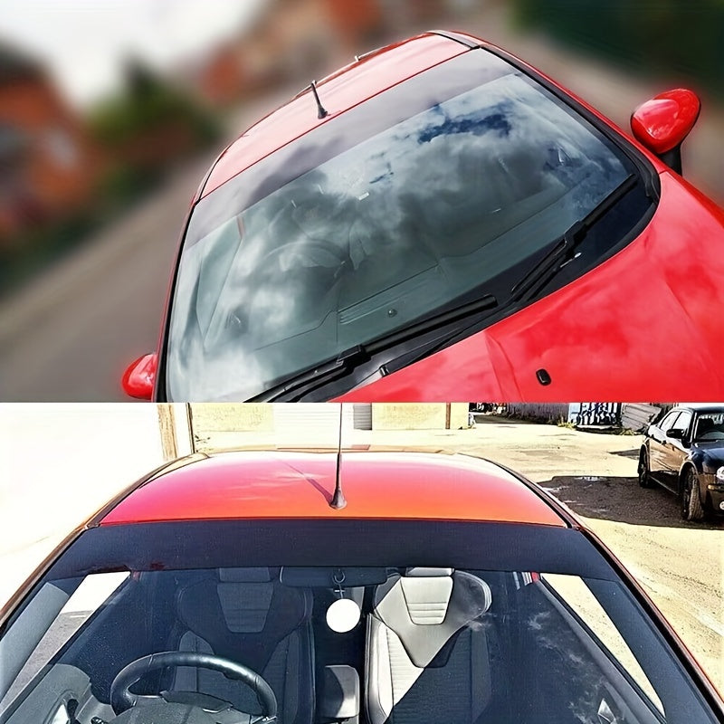 Black Sunshade Car Stickers for Front and Rear Windshields PVC Privacy Window Cover