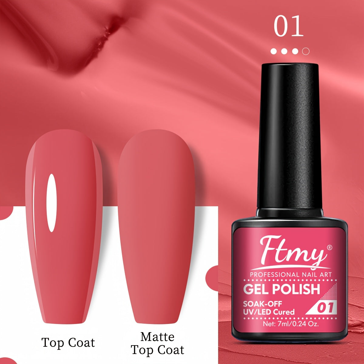 Women Gel Nail Polish Strong Bright Colors Long-Lasting