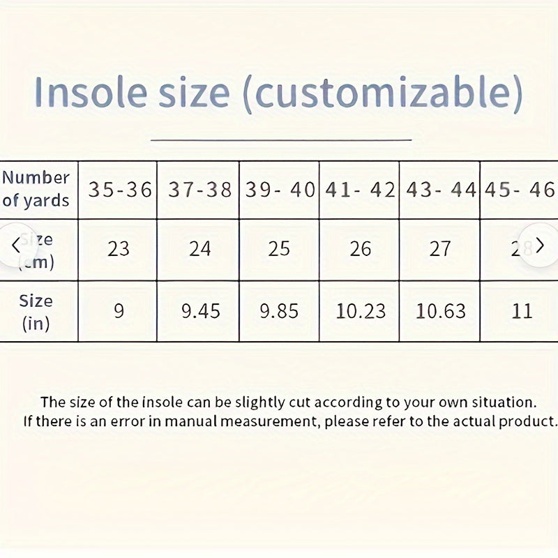 Unisex Memory Foam Insoles for Sports Running Shoes Odor-Resistant Breathable Sweat-Absorbing Set of 4