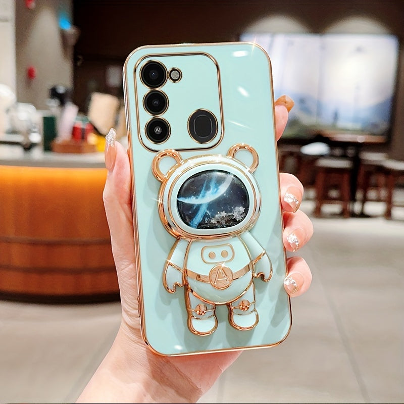 Shockproof TPU Phone Case with Anti-Drop Protection and Built-in Holder for Spark Series Models