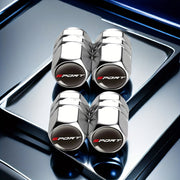 4PCS Universal Metal Tire Valve Stem Caps for Cars, Trucks, Motorcycles