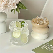 Irregular High Borosilicate Glass Cup for Caterpillar Heat-Resistant Beverages