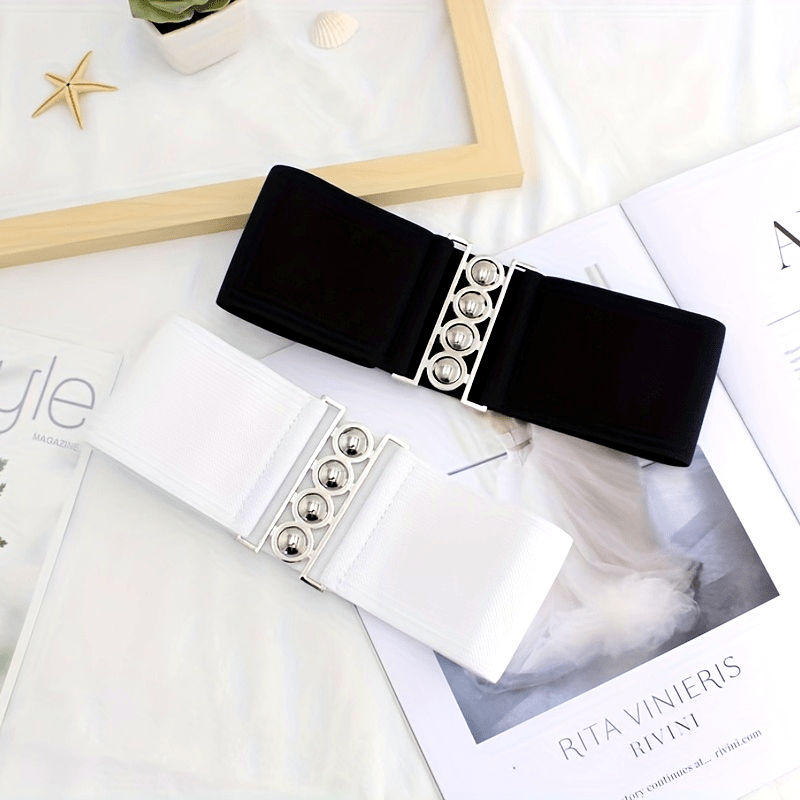 Женский широкий эластичный пояс для платья, костюма или пальто, однотонный, повседневный пояс для талии