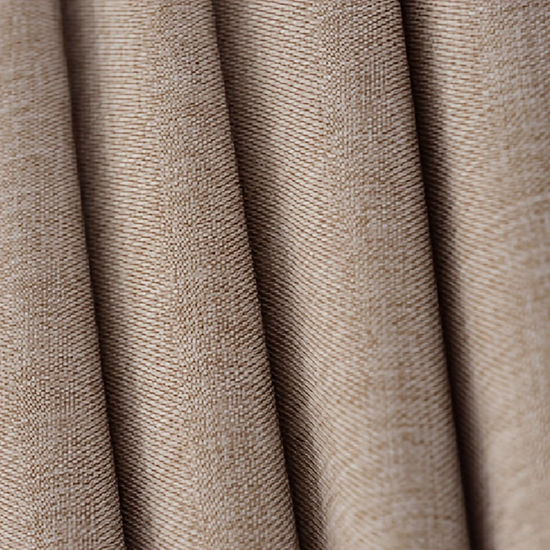 Apricot Waterproof Shower Curtain with Dry and Wet Separation Includes 12 C-Shaped Hooks