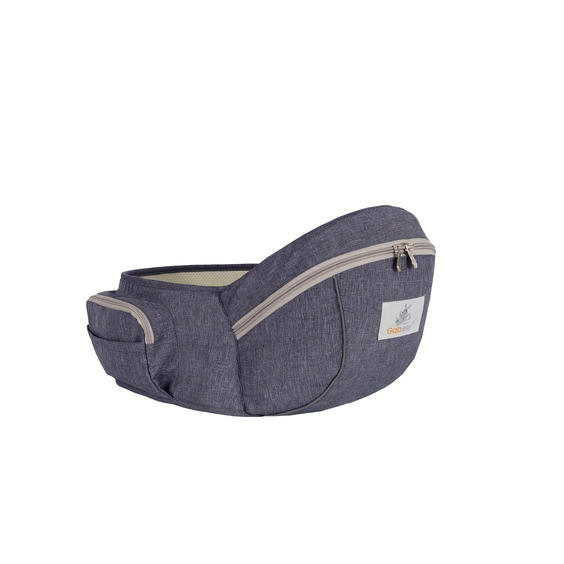 Ergonomik Kulrang Polyester Bolalar Ko'taruvchi - Moslashuvchan Yelka Kamar, Bel Kamar va Saqlash Cho'ntaklari - Xavfsizlik Sertifikatlangan Tizza O'rnash - Yangi Tug'ilganlar va Bolalar uchun Mos (9Kg-18Kg) - Oldinga Qaratilgan Dizayn