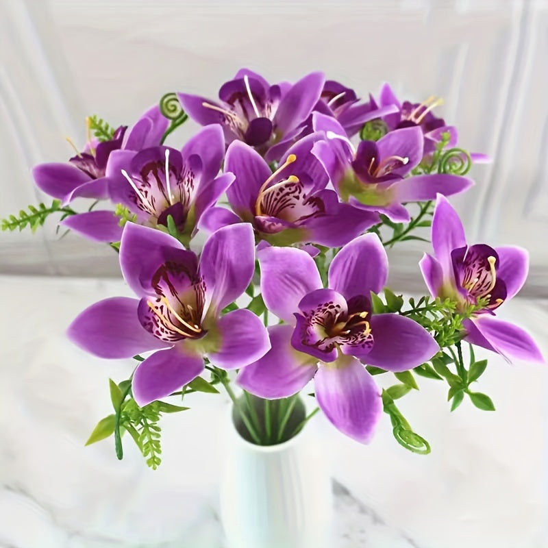 Mini Fabric Flowers Pack of 10 for Weddings and Home Decor