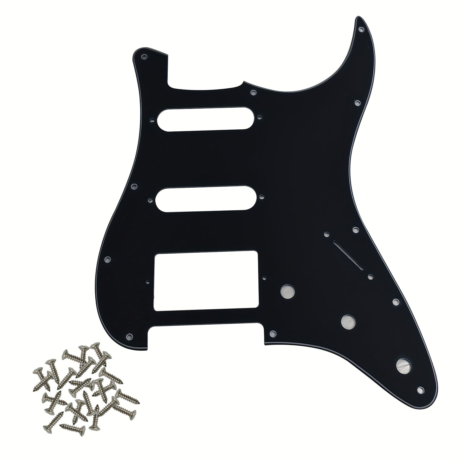 HSS 11-Hole Electric Guitar Pickguard for Standard FD ST Modern Style Guitars Black White Beige