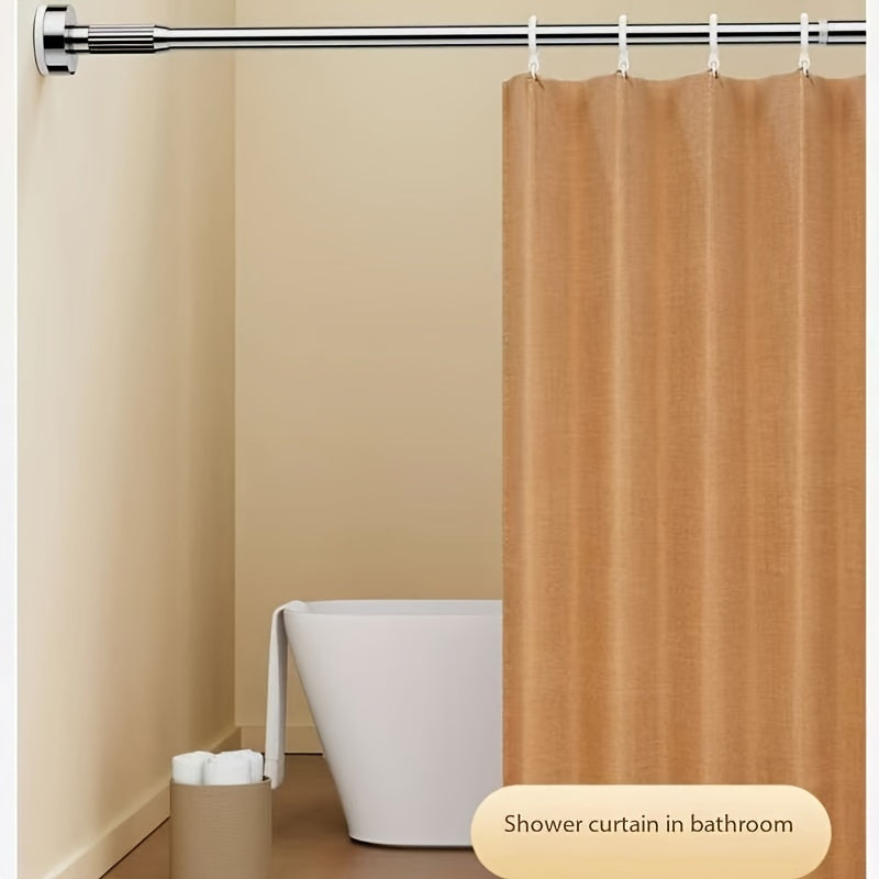 Stainless Steel Telescopic Clothes Drying Rod No-Drill Adjustable Balcony Bar