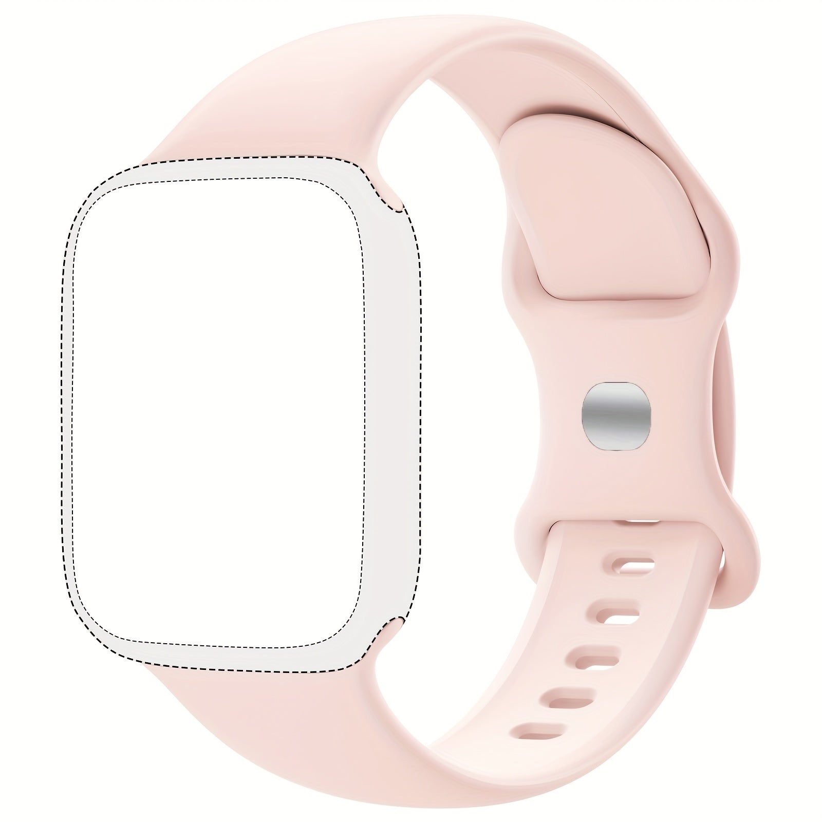 Silicone Sport Watch Band for Men and Women Waterproof Flexible Compatible with Apple Watch Series