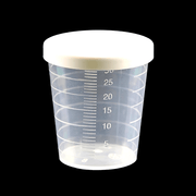 Graduated Clear Measuring Cup Set 20/30/50ml with Lid for Kitchen and Travel