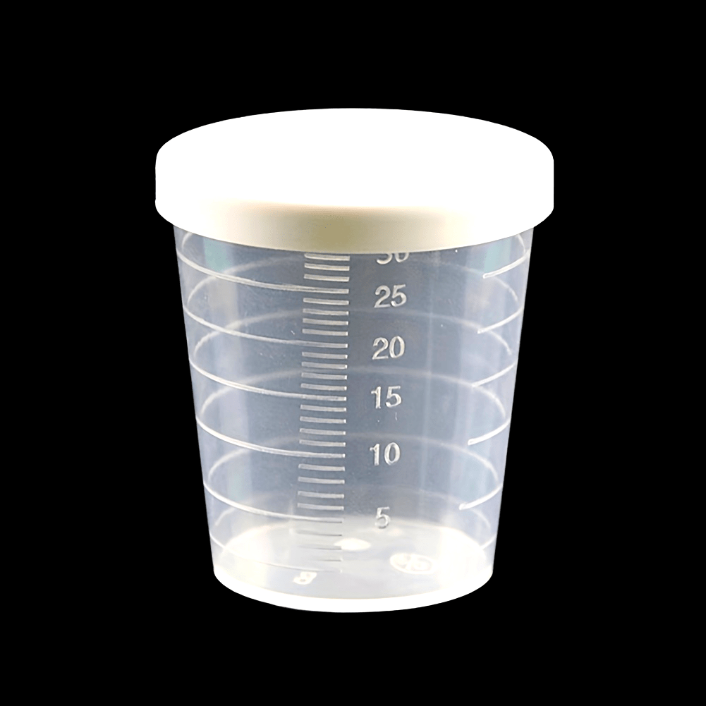 Graduated Clear Measuring Cup Set 20/30/50ml with Lid for Kitchen and Travel