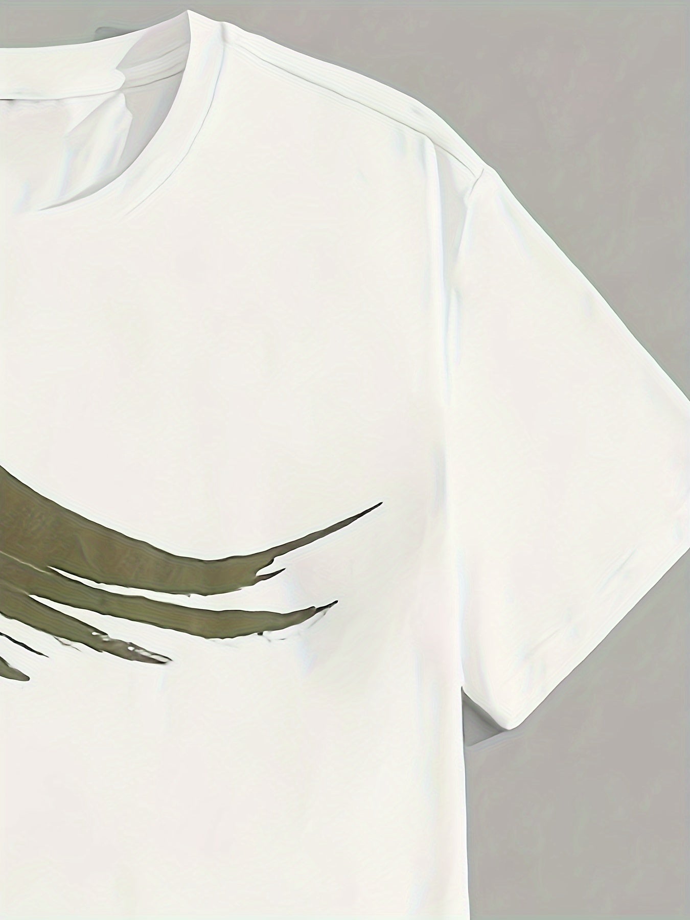 Men's Summer Outfit Eagle Print Short Sleeve T-Shirt and Long Pants Polyester Casual