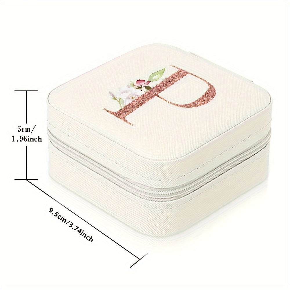 Шкатулка для хранения украшений для колец, ожерелий и гвоздиков, компактный дорожный органайзер