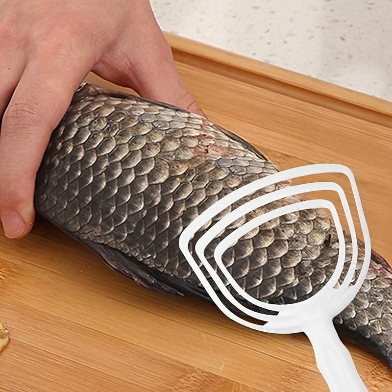 4 ta plastik go'sht qirqish to'plami, baliq qobiqlarini olib tashlash va go'sht suyaklarini tozalash uchun, ergonomik oshxona asboblari, oziq-ovqat bilan aloqa uchun xavfsiz, go'sht kesish va oshpazlik ishlari uchun ideal