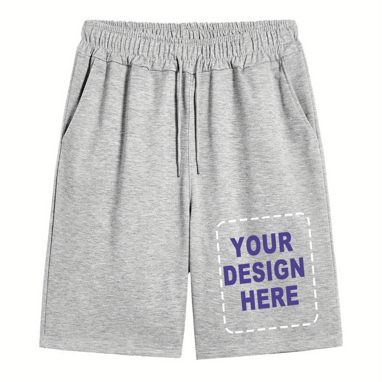 Plus Size Summer Casual Shorts for Men with Geometric and Print Patterns