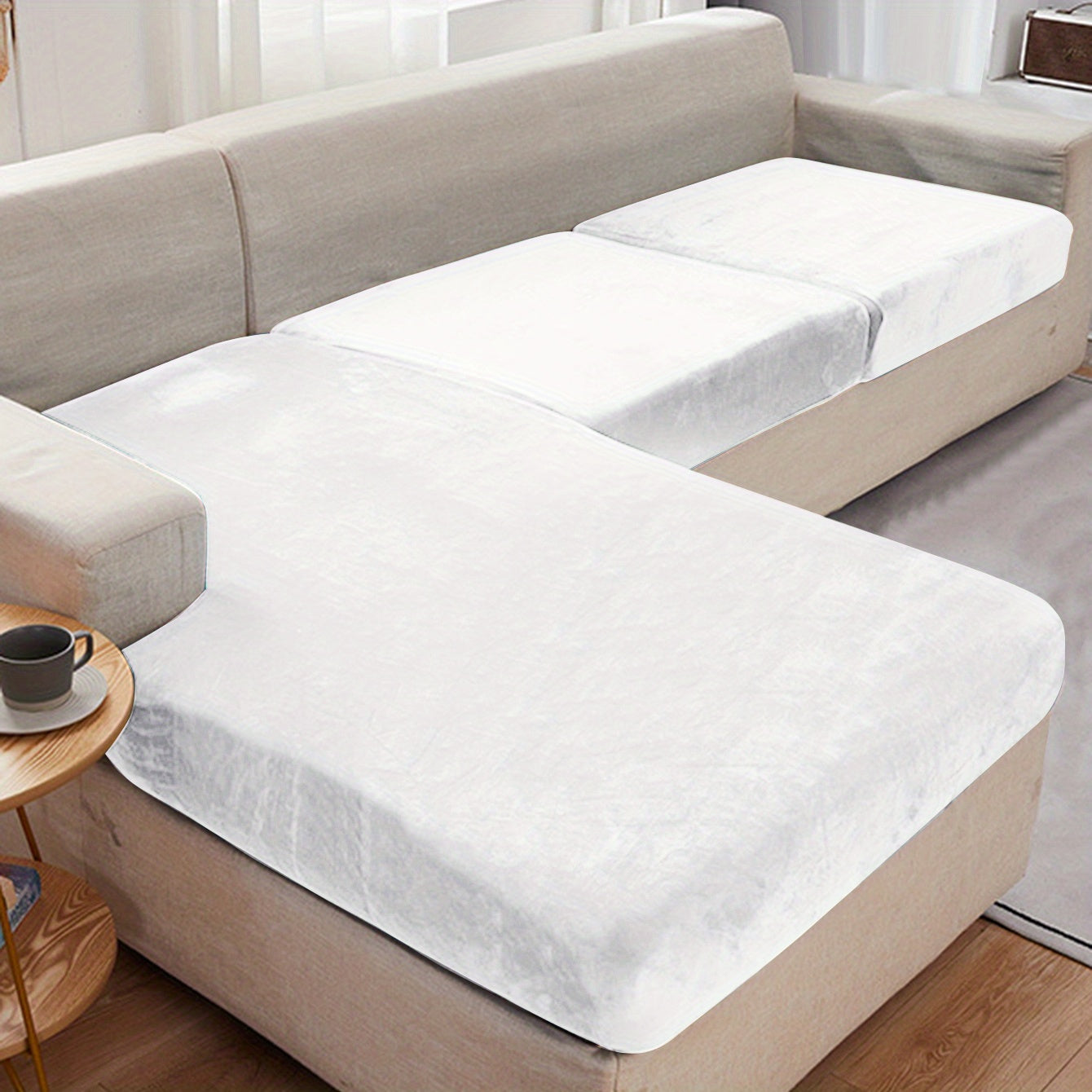 Кросс-бодерная европейская стильная наволочка из бархата серебристого лиса, утолщенная и эластичная с веревочным закрытием.