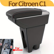 Подлокотник с кожаным чехлом черного цвета для малых автомобилей, ящик для хранения в центре консоли