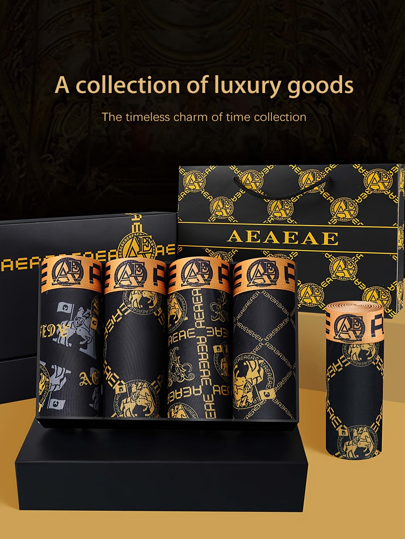 Men's Boxer Briefs Set of 4 Breathable Stretch Polyester for Sports and Daily Wear