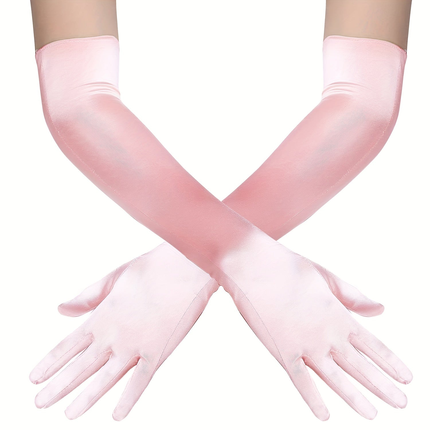 1920s Style Gatsby Flapper Satin Opera Long Gloves for Women